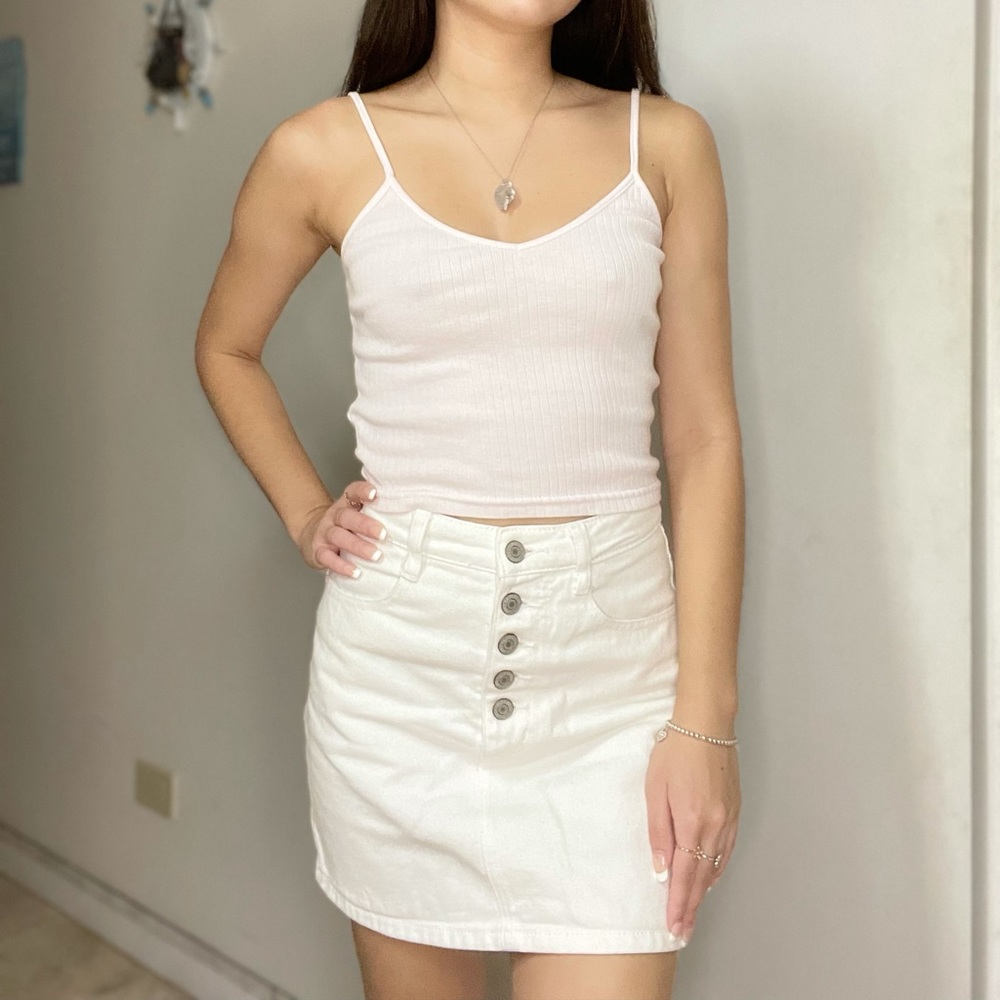 Brandy Melville light pink Joanne tank